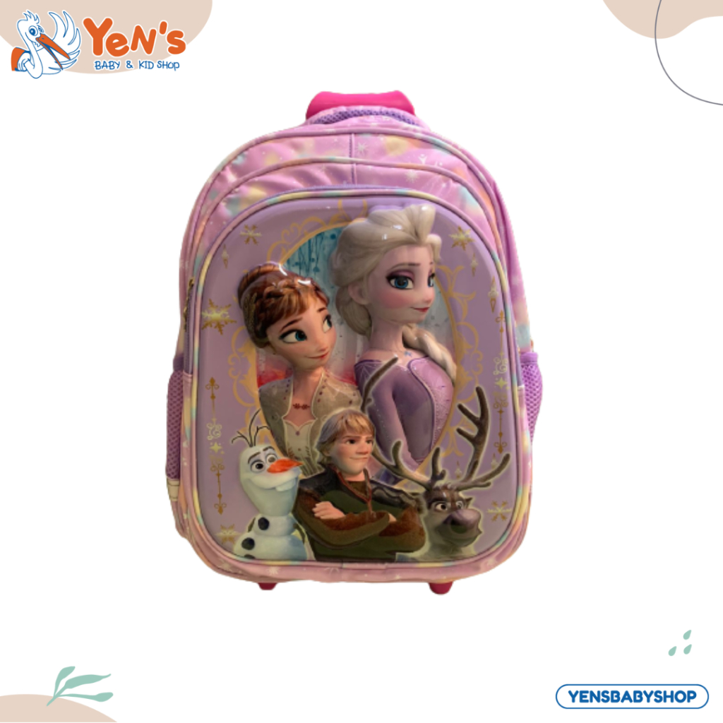 TAS Trolly Anak Perempuan SD Gambar Unicorn/Frozen