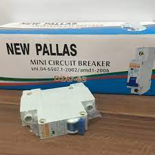 MCB NEWPALLAS 2Ampere - 32Ampere SNI / MINIATUR CIRCUIT BREAKER PLN MCB Murah