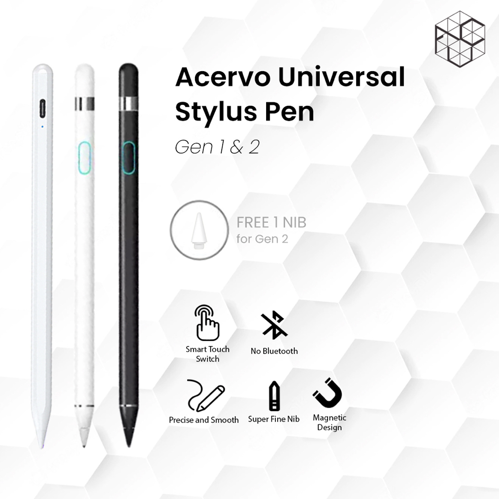 Acervo Universal Stylus Pen Magnetic Absorption Active Capacitive Pencil for Apple Android iPhone Samsung Xiaomi