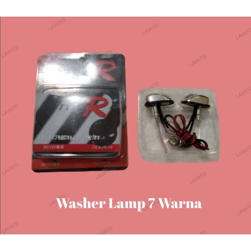 Washer Lamp 7 Warna /Nozzle Washer Lamp