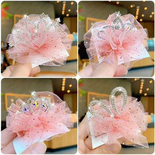 Jepit Rambut Korea Anak Motif Crown Crystal Dengan Beberapa Motif Lucu Import