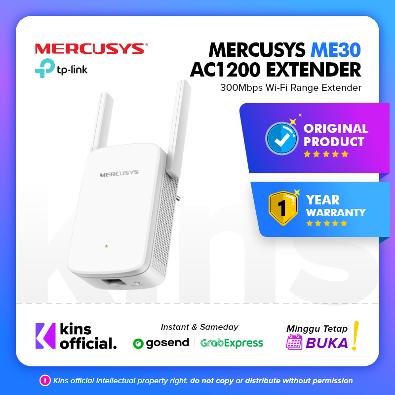 MERCUSYS ME30 AC1200 Wi-Fi Range Extender WiFi extension