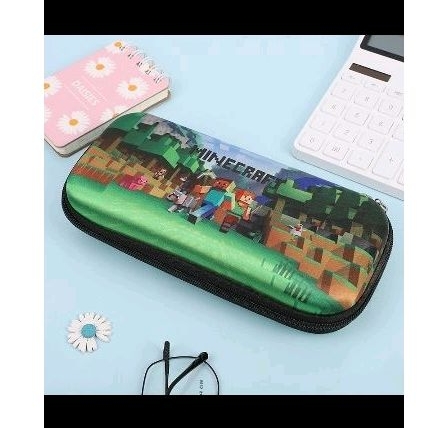 

H7Y tempat serba guna tempat pensil hardcover souvenir import anak tema game gamer Minecraft