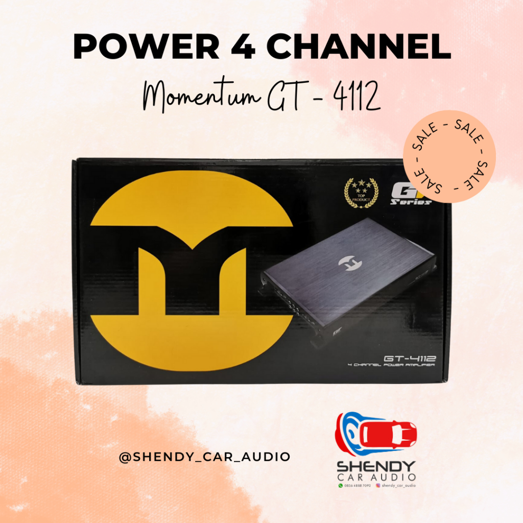 Power 4 Channel Momentum GT 4112 amplifier momentum 4 channel momentum