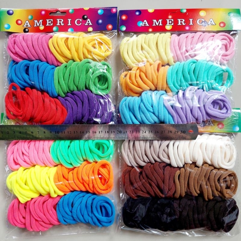 Ikat Rambut Donat Kecil 100pcs Per Pack Yfa Grosir