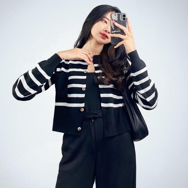 Emira cardigan knit salur