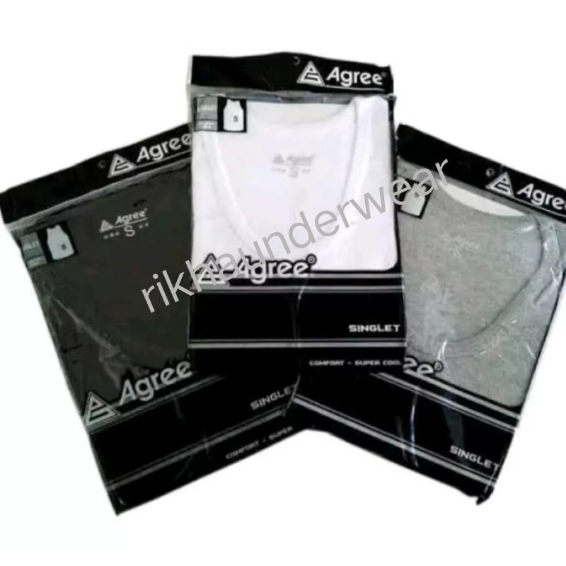 singlet agree original|sporot agree|kaos dalam pria|original