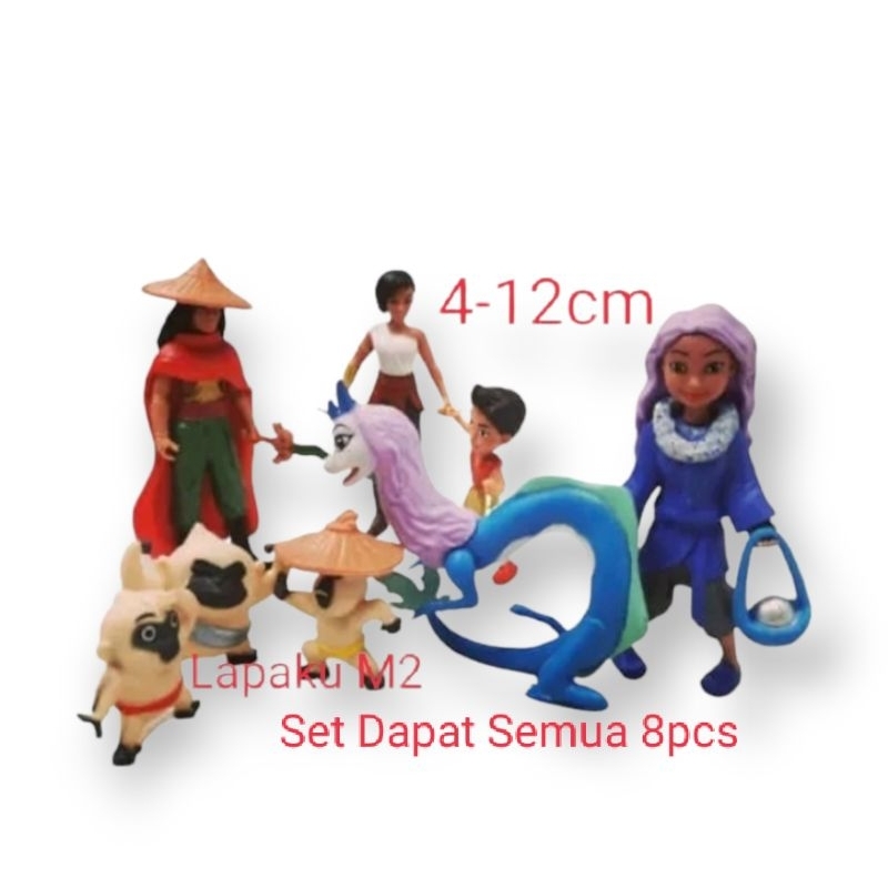 Raya and the Last Dragon Action Figure set 8pcs