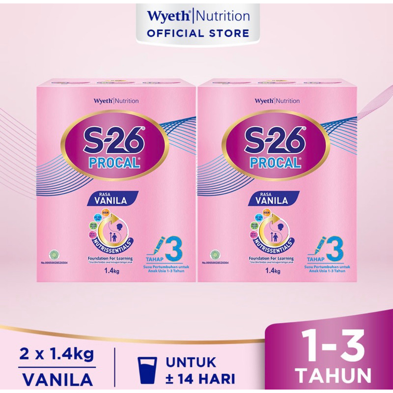 Susu Pertumbuhan Anak Usia 1-3 Tahun, Kotak 1400 gr x 2 Pcs