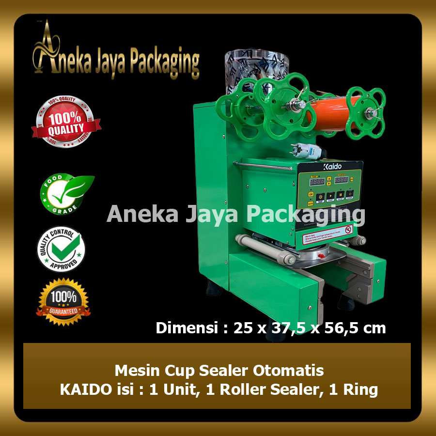 MESIN CUP SEALER FULL OTOMATIS KAIDO MESIN PREES GELAS 12 - 22OZ MEDAN