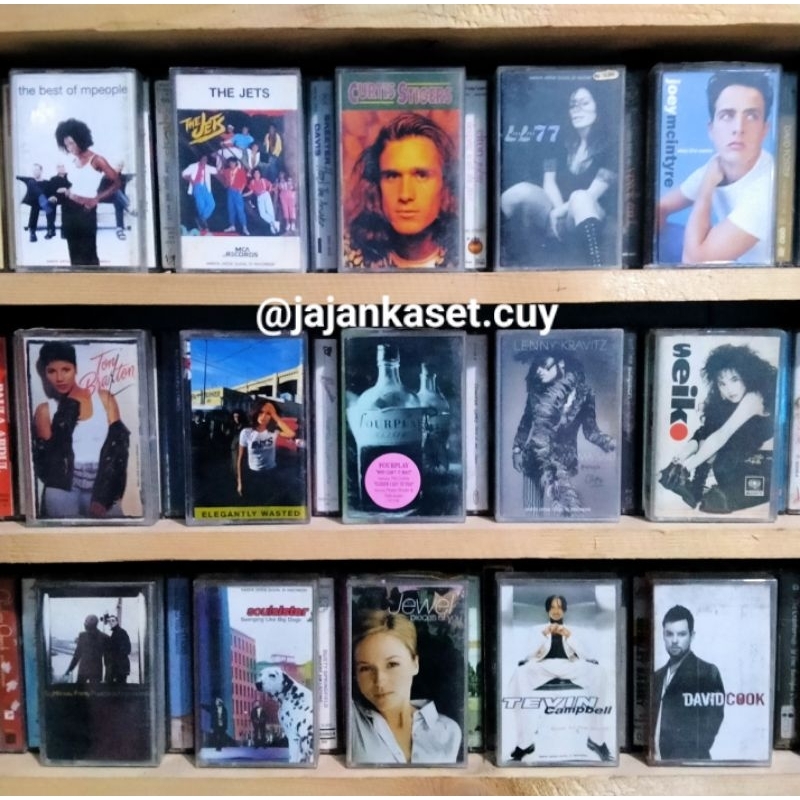 KASET PITA INXS JEWEL LENNY KRAVITZ TONI BRAXTON BARANG UNIK BARANG JADUL BARANG ANTIK KASET