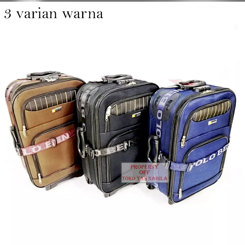 Koper Polo 20 inch Polo - koper kain - koper bagasi - koper murah - koper bahan - tas koper