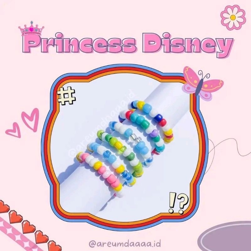 Princesses disney beads ring | cincin manik princess disney