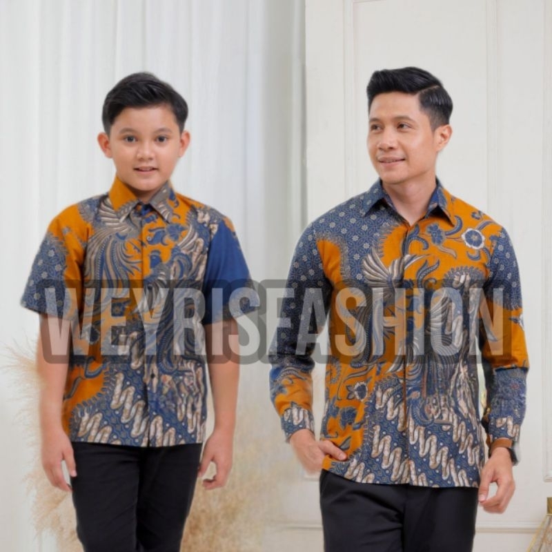 TERBARU Couple Sweet | Kids Batik Couple Baju Kemeja Hem Couple Ayah dan Anak Laki-laki | Batik Weyrisfashion | Batik Pria MODERN | Batik Pria Alexsander