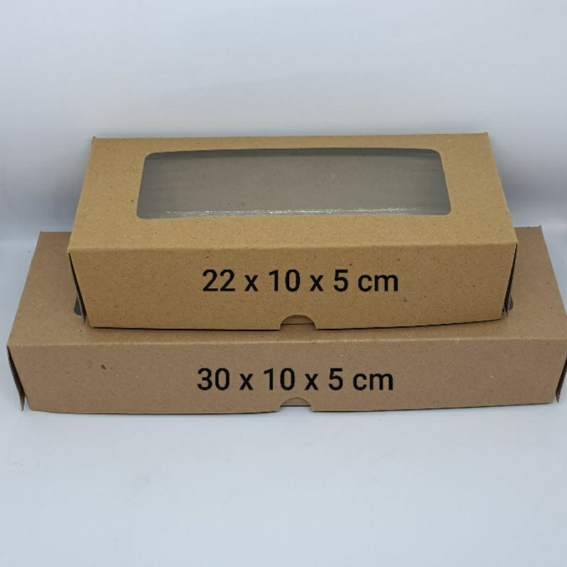 

Box brownies kraf Laminasi dus mika