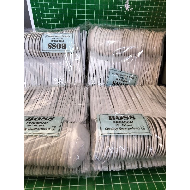 Sendok Plastik Putih isi 100pcs
