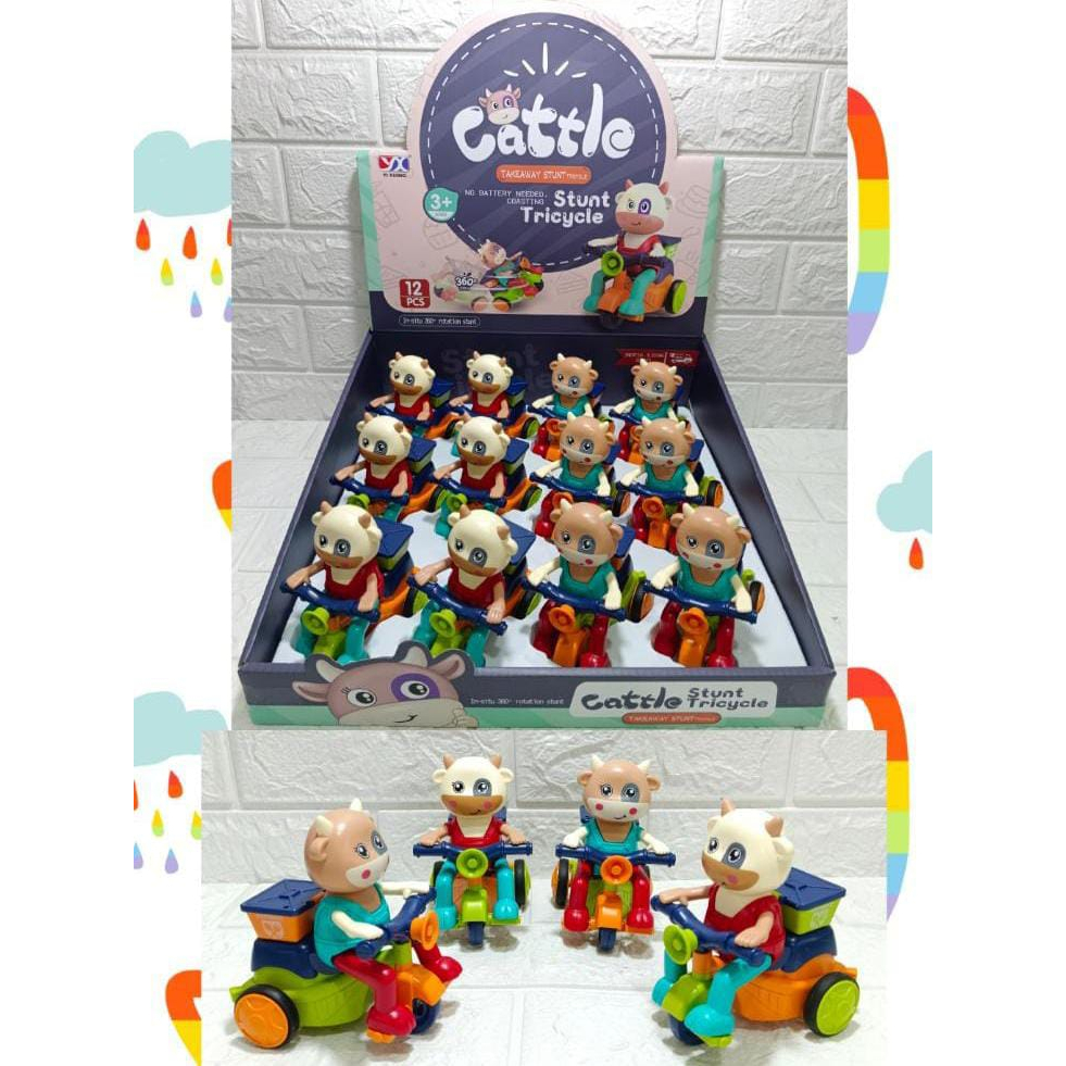 Mainan Mobil Karakter Stunt [ TRICYLE ] 987-T