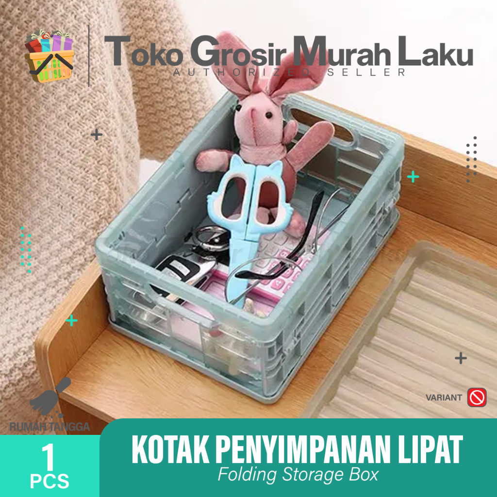 STORAGE ORGANIZER  BOX KOTAK LIPAT PENYIMPANAN BARANG MULTIFUNGSI