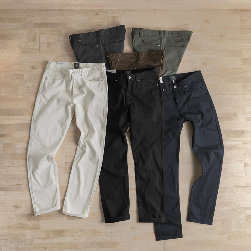 Celana Panjang HM Stretch Slimfit Cotton Twill Trousers