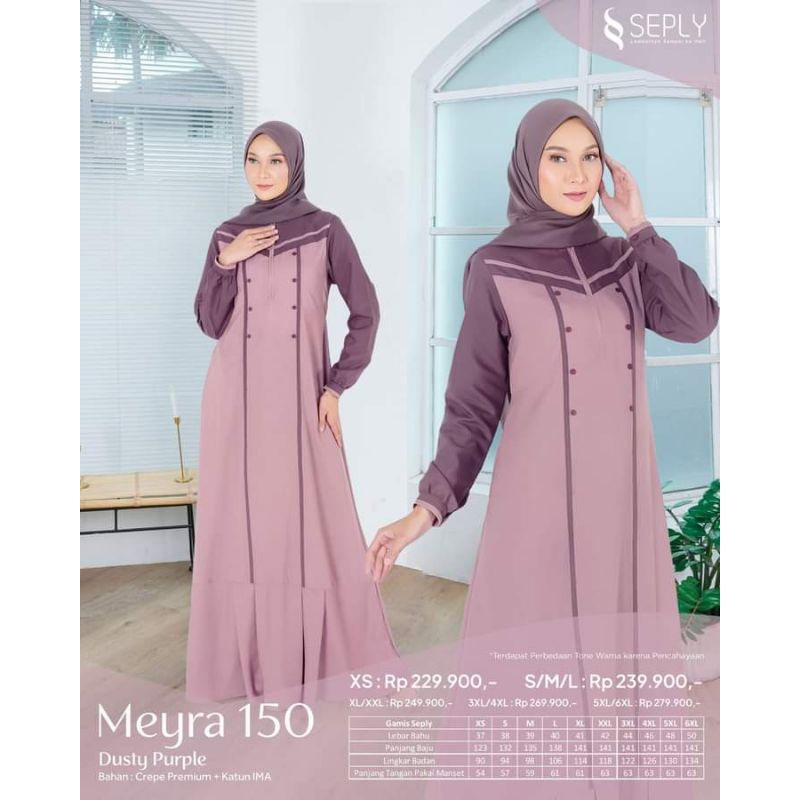 Gamis Meyra 150 Dusty Purple