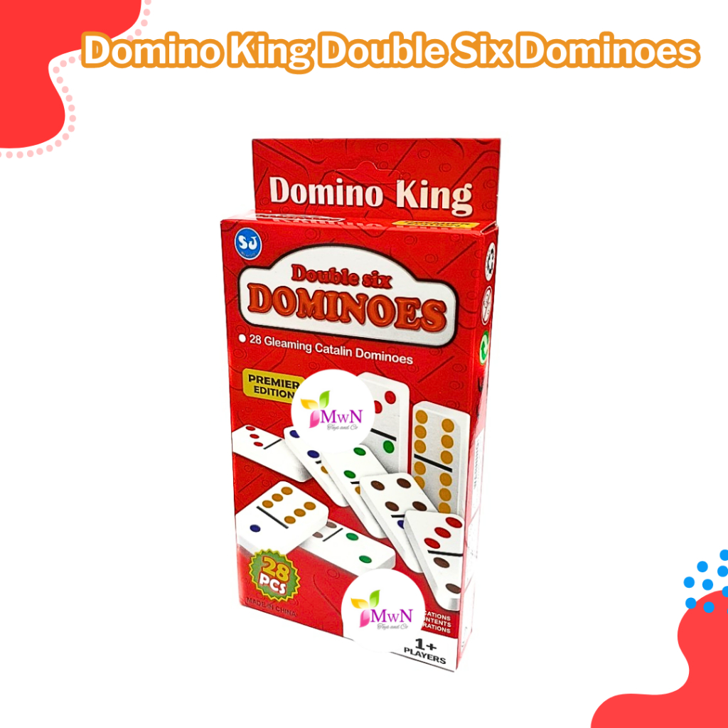 mwn.toys Mainan Domino King Double Six Dominoes