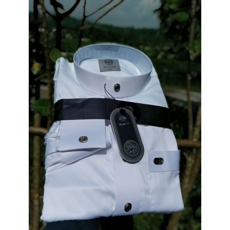 Original JUBAH AL NOOR 54M | Al Noor Putih Polos Manset size 54M