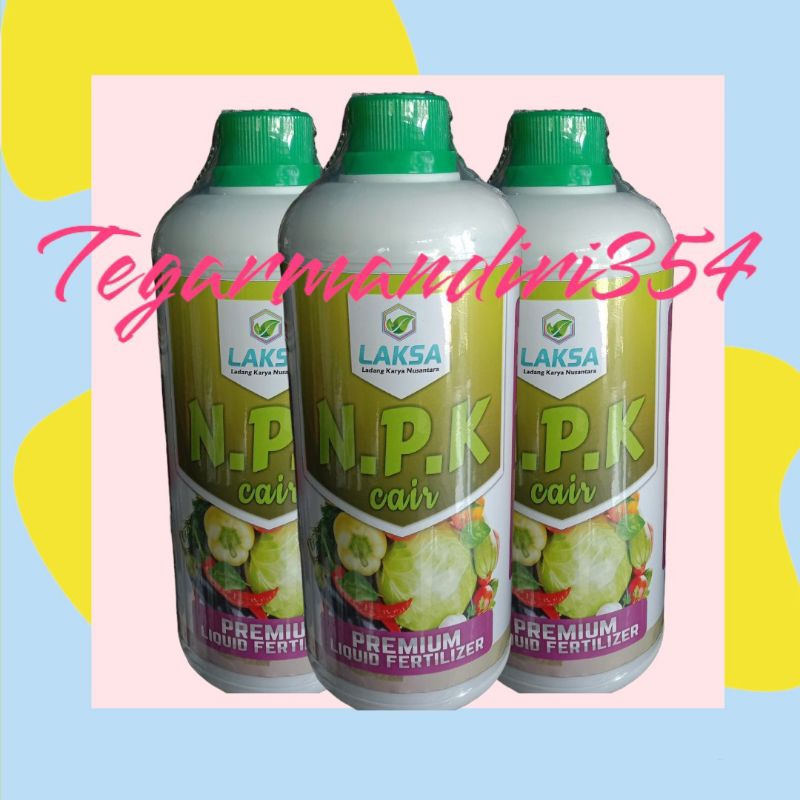 Npk cair 1liter premium laksa Pupuk npk cair 1liter premium laksa 1liter