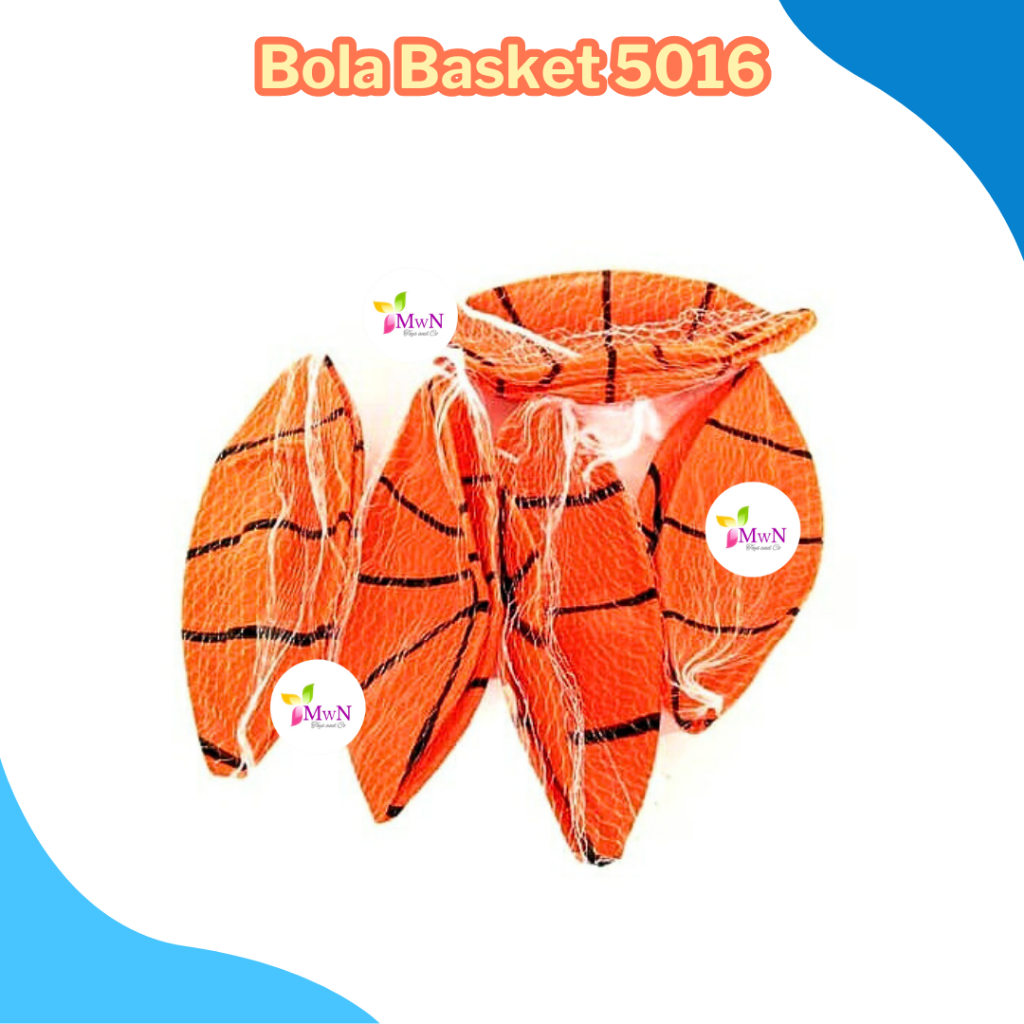 MWN BOLA KARET BASKET 5016 - MAINAN BOLA BASKET