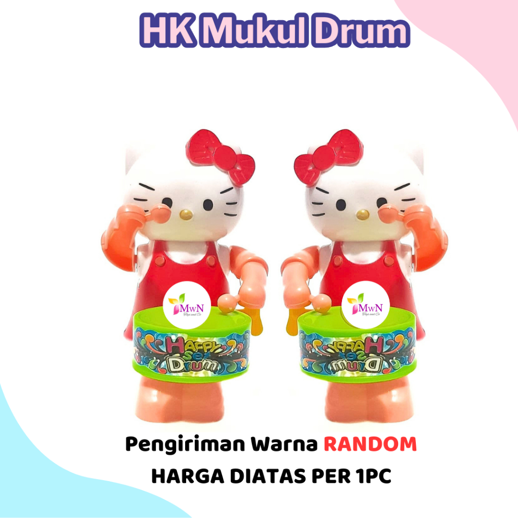 MWN Mainan Boneka Hk Kitty Mukul Drum