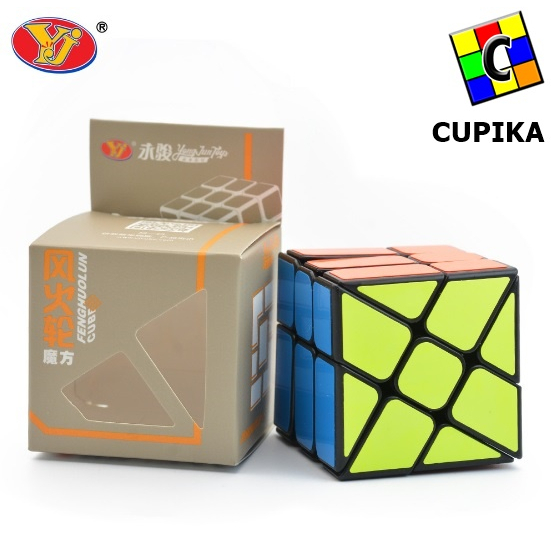 Rubik 3x3 Yj Yongjun speed Windmill Fisher Unik murah Blackbase