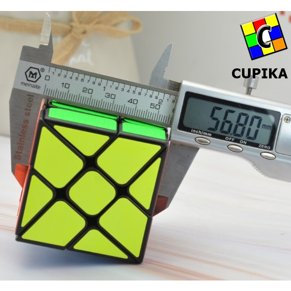 Rubik 3x3 Yj Yongjun speed Windmill Fisher Unik murah Blackbase