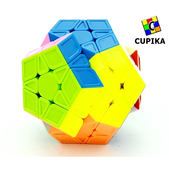 Rubik Qiyi Megaminx Stickerless sculpture Speed 3x3 Qiheng