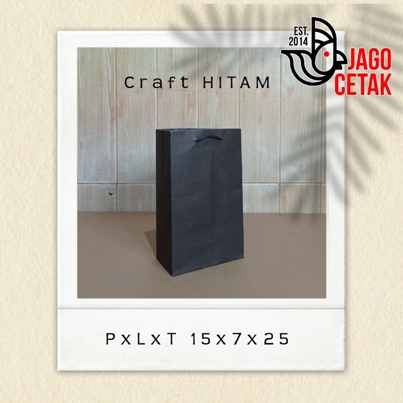 

Bag Hitam 15x7x25 paper bag goodie bag tasmurah paperbag taskecil souverir