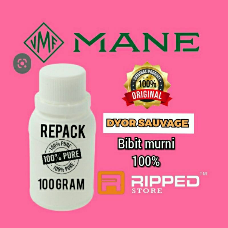 (100ML) BIBIT PARFUM MURNI DYOR SAVAGE BY MANE ORIGINAL