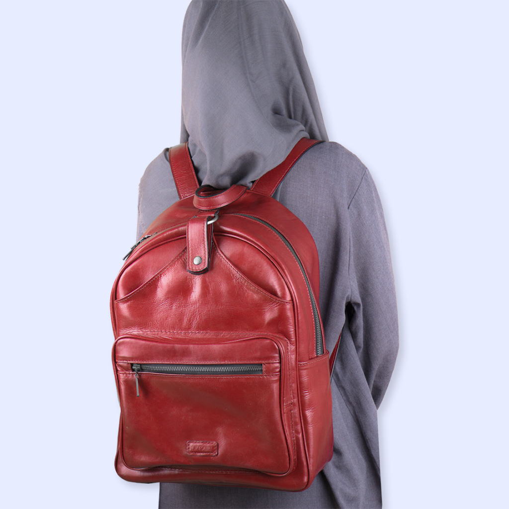 Lexi XL Tas Rasel Wanita Kulit Asli Masuk Laptop Backpack Leather