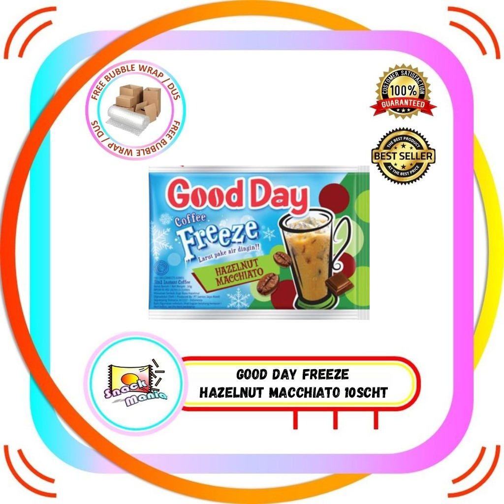 

Good Day Coffee Freeze Hazelnut Macchiato 10 Sachet x 30 gr