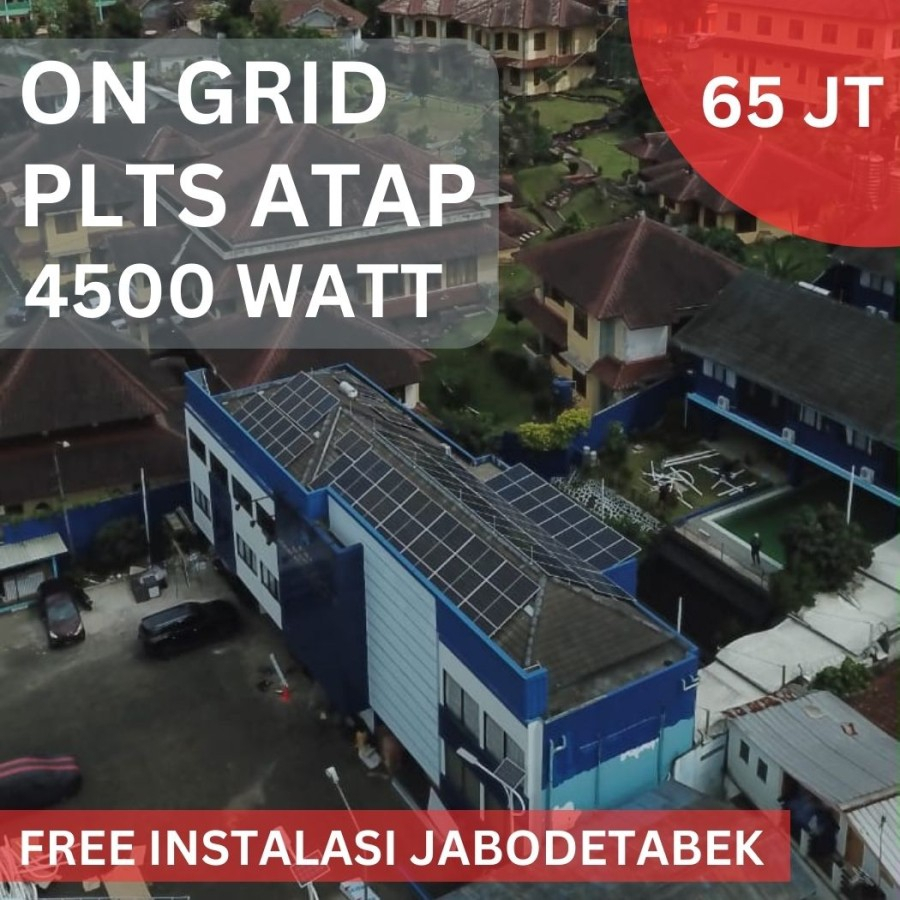 PAKET PLTS ATAP DAYA RUMAH 4500WATT 4500W
