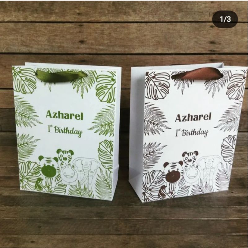 

[40gr] Kraft Putih Paperbag spesial Ultah