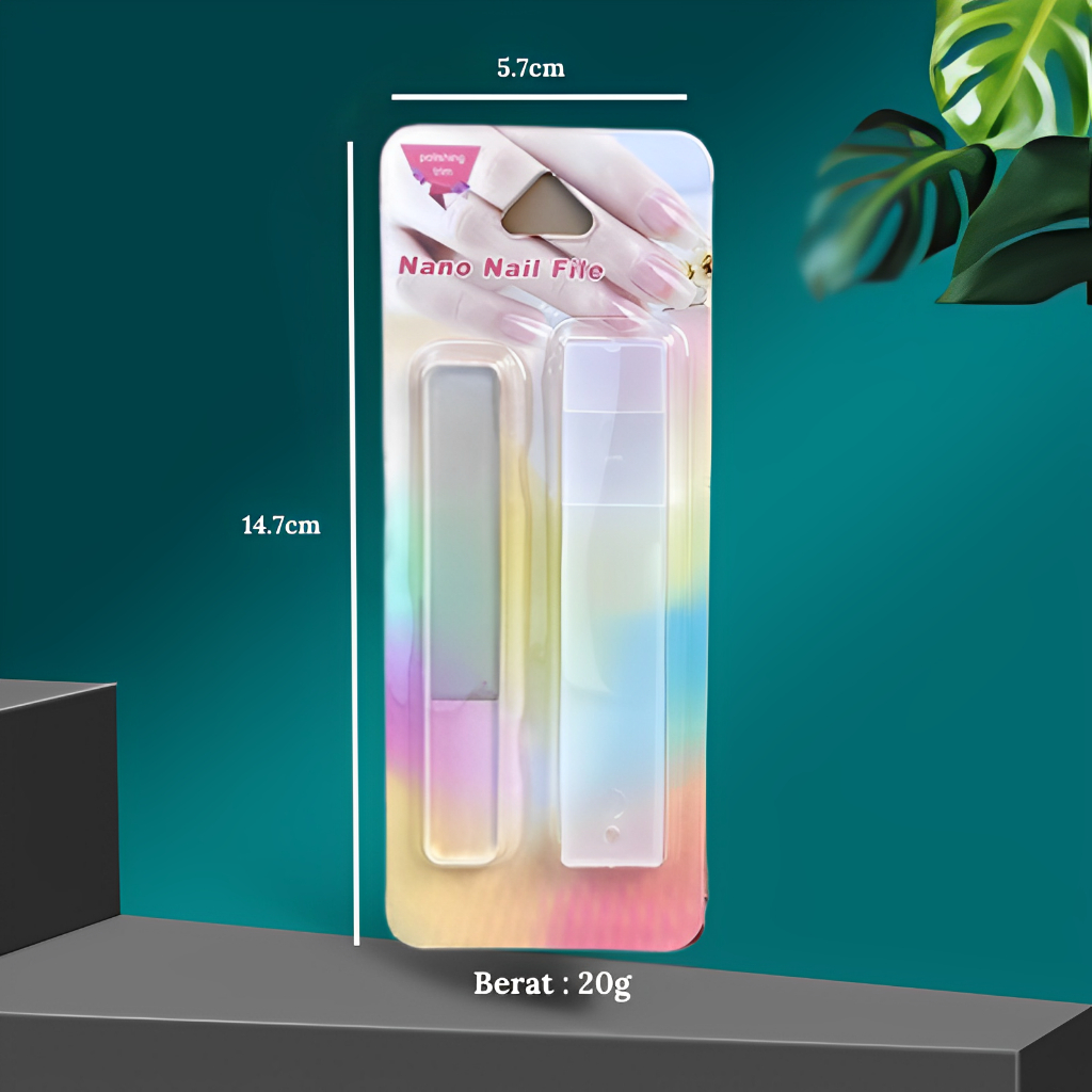 Pretty  Alat Pengikir Kuku Kikir Kuku / Nano Buffer Glass / Kikir Bening / Pengkilap Kuku Alat Manicure