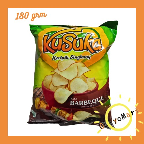 Kusuka keripik singkong Barbeque / BBQ / Cassava Chips Barbeque 180grm