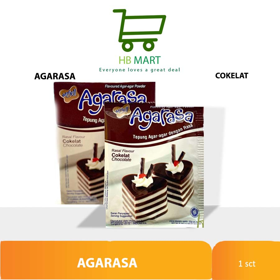 

AGARASA Coklat Nutrijel Tepung agar pudding Chocolate 10gr ekonomis