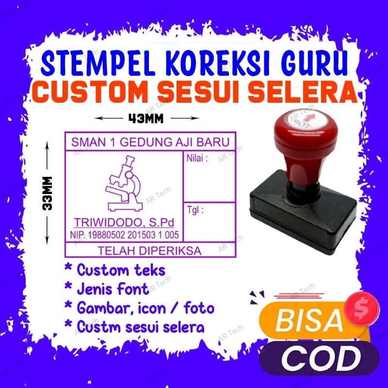 

Stempel Flash Stempel Koreksi 33mm x 43mm