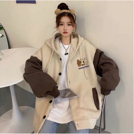 Jaket Hoodie High Quality Premium Wanita Korean Style Premium WONGWEHSEN Jacket Hoodie Jumbo Wanita Oversize | Jaket Hoodie Lucu Korean Style