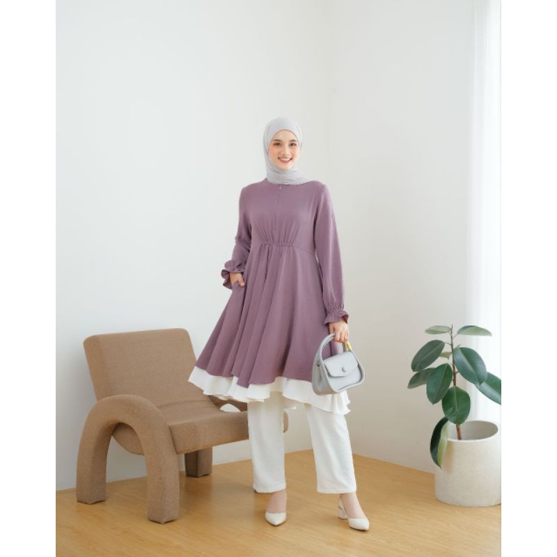 Tunik Mecca/Tunik busui/bahan airflow by Le Khari