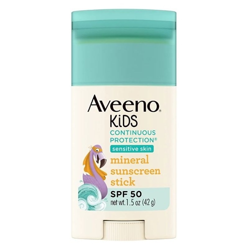 Aveeno Kids Continuous Protection Sensitive Skin Mineral SPF 50 Sunscreen Stick 42 Gr