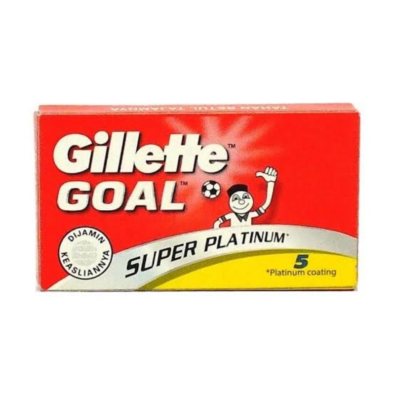 Gillette Goal Super Platinum- Merah Isi 5s / Vector Refill isi 4s / Blue 2 Isi 10s ( 7+3 ) Cukur Razor Dengan 2 Mata Pisau Cukur / Gilette / Gillete