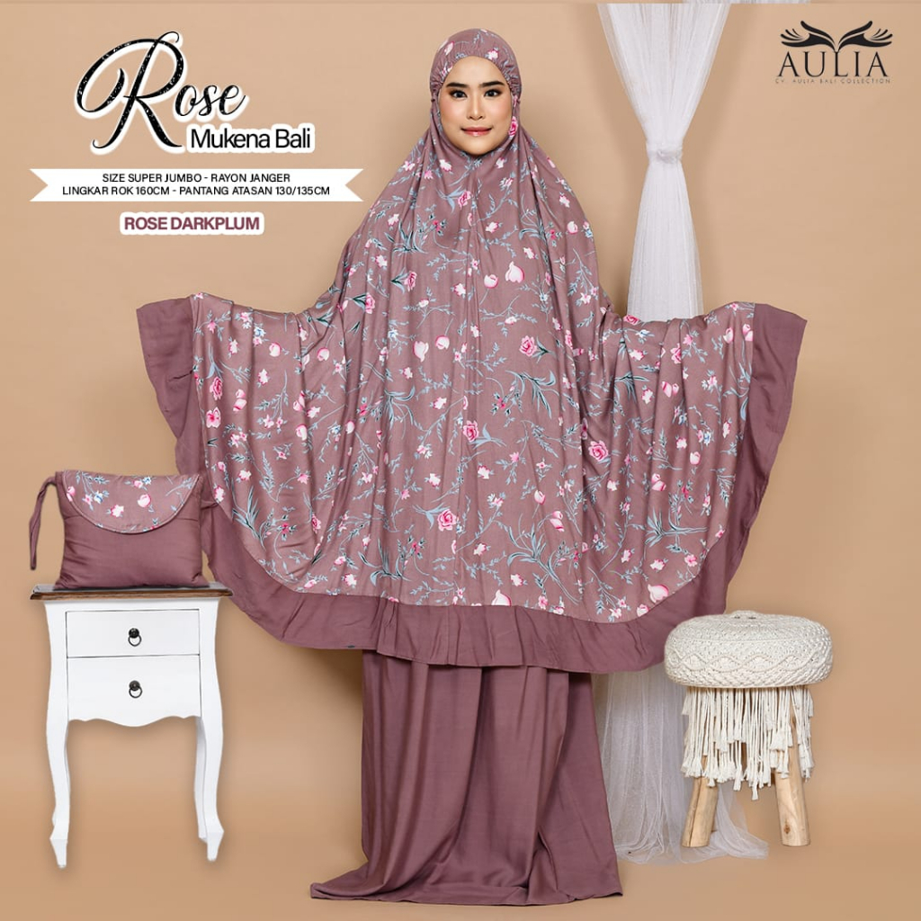 MUKENA BALI SUPERJUMBO  ROSE II AZALEA II SHAKILA