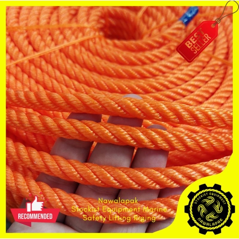 

Tali Tambang Plastik 8mm Seagull / Tali Tampar / Harga Per Roll