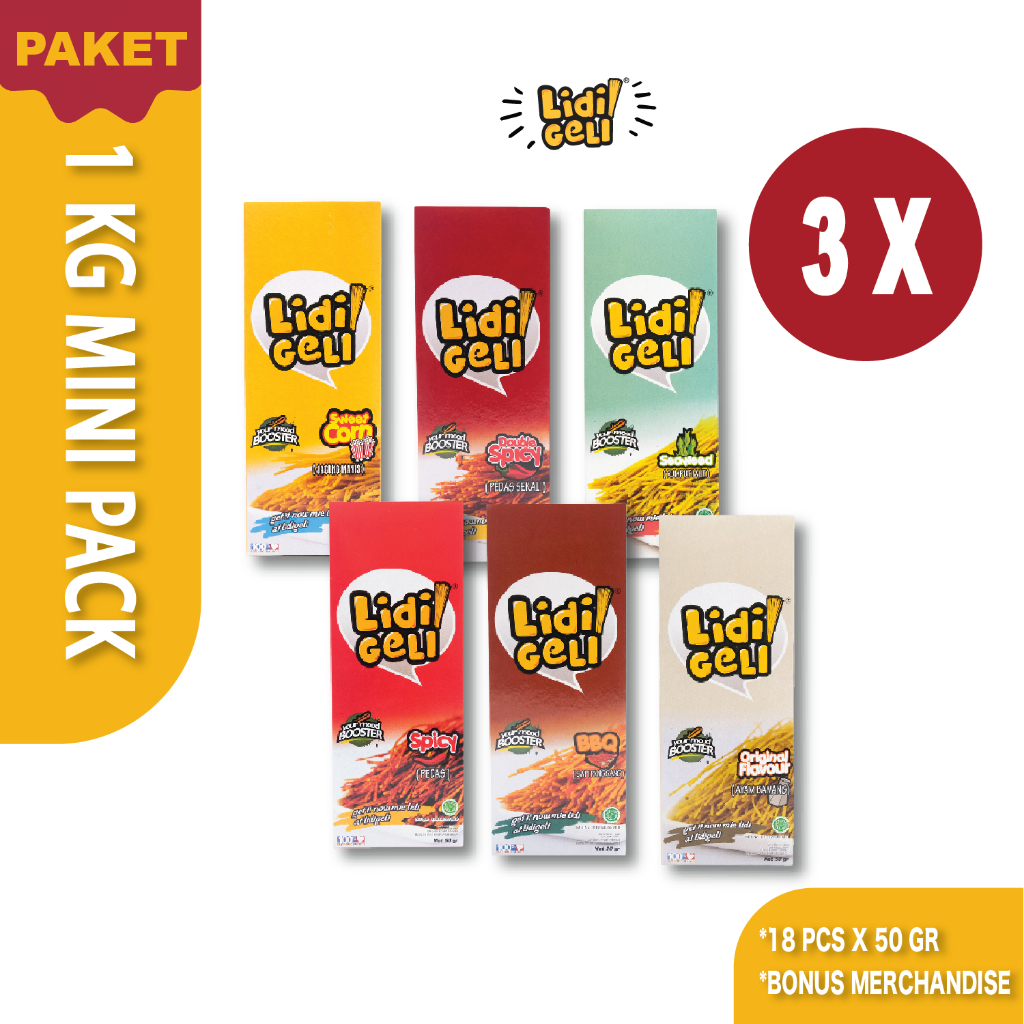 Lidi Geli 50gr-Paket 1 kg (18pcs)