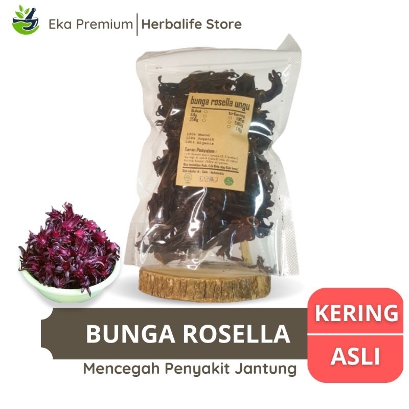 

BUNGA ROSELLA UNGU KERING Kembang Rosela Asli Ramuan Rempah Teh Herbal Murni Jamu Minuman Tradisional